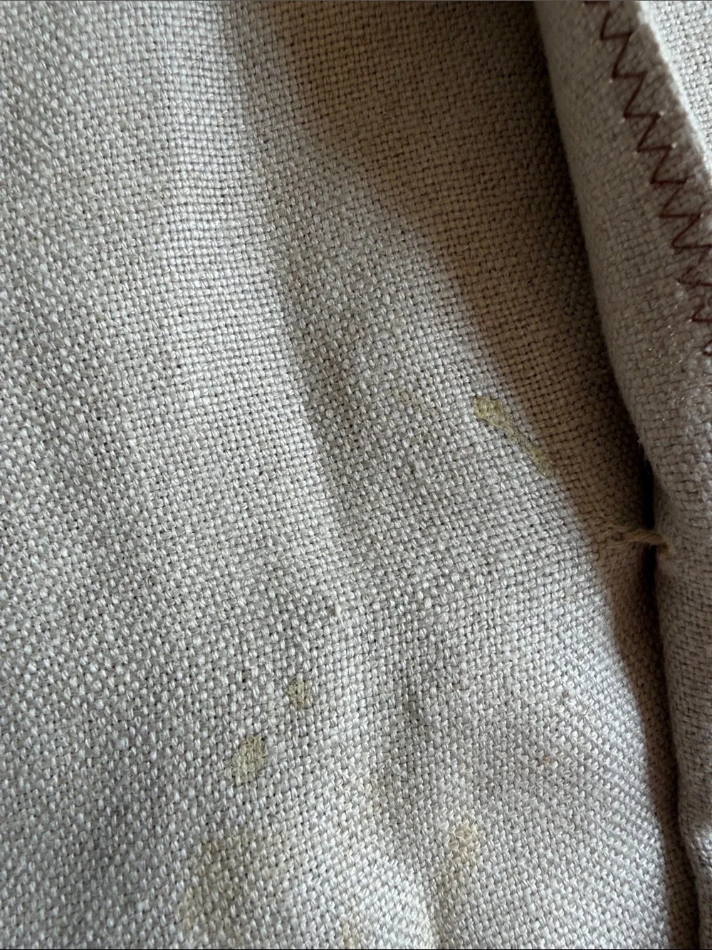 Pottery Barn Leather and Linen Button Square Pillow Cover 20x20 appx
